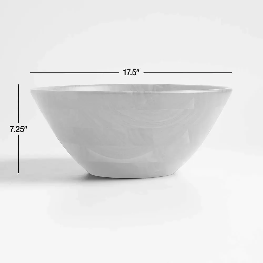 Crate&Barrel Acacia Wood Salad Bowl – Large Hand-Finished – Discontinued NWT - Picture 4 of 4